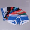 Onderbroek ondergoed heren boksers shorts modal cuecas open crotch verwijderbare zak voor mannelijke ondertare calzoncillos