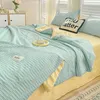 Bubble coreano Summer Quilt Wash Cotton Block Bed Sheetdouble Lateble Blain de resfriamento para o Bedair Condition Ediceter 240514