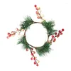 キャンドルホルダーシミュレーション付きクリエイティブクリスマスホルダー松本ザクロのフルーツリースキャンドルスティックのマントル装飾W3JC