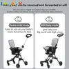 Barnvagnar# Lätt baby barnvagn fällbar resvagnsvagn tillgänglig nyfödd tvåvägsäte höga barn fyrhjulsvagn T240509