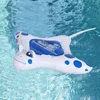 Swimming Pool Sea Floats Toy Inflatable Boat Floating Tool Pool Rafts Ride-ons Devil Fish Buoy Water Part Kids Floats Chair 240514