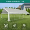 Tält och skydd 20 x 40 fotparti tält utomhus bröllopsskydd uppgraderad galvaniserad tak med vita tak löstagbara sidoväggar 4 förvaringspagsq240511
