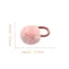 Accessoires de cheveux Boule de fourrure avec bande de corde élastique Boule de queue de cheval élastique artisanale Baule en peluche Sweet Rose Rink Ring Childrens Accessoires de cheveux D240513