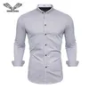 Chemises de robe masculines Marque 2019 Casual Chemit Men Long Slve Slim Fit Mens Casual Button-Down Shirt Formel Dress Shirts Men Vêtements Camisa White Y240514