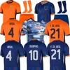 2024 25 Holanda Holanda Jersey de futebol holandês Holland Jong Virgil Dumfries Bergvijn klaassen cego de ligt Men Kit Kit pré -combina Treinando camisa de futebol uniforme de camisa de futebol uniforme de camisa de futebol uniforme de camisa