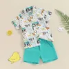 Ensembles de vêtements Toddler Baby Boy Tenue d'été à manches courtes à manches à manches courtes et shorts décontractés ensembles de vêtements pour enfants mignons