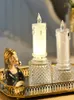 Держатели свечи свечи светильники светодиодные романтические творческие пластовые аккумуляторные стеклянные держатели подарки подарки на дом украшения
