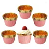 Moules de cuisson 100 pcs Cupcake Case Cake Muffin Douleurs de papier d'aluminium Papier en papier Moule de four