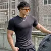 Men New S Fitness Training Running Leisure Vertical Stripe Short Sleeve T Shirt tripe hort leeve hirt