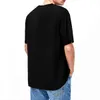 Męskie koszulki męskie płaskie wydrukowane koszulka odzież swobodny 100% bawełniany zespół rockowy dziewięć kawałek top Q240514