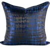 Kussen Fashion Blue Geometric Decorative Thown Pillow/Almofadas Case 45 50 European Modern Abstract Cover Home Decorating