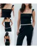Tanks pour femmes Femme Lace Camisole Tops Sexy Backless Smouffle Summer Vest sans manches Cami Top Shirt Y2K Streetwear