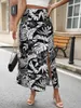Skirts Fashion Summer Holiday Beach Bohemia Sweet Retro Casual Outfits Ladies Clothes Floral Streetwear Female Girls Women Long