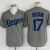 Jersey Dodgers n ° 17 Otani brodé