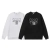 Designer sweatshirts Loewve hoodie trendy gloednieuwe hoodie ronde nek klassieke geborduurde mode casual los voor koppels