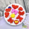 Moldes de cozimento Bowknot Bow Love Love Sugarcraft Mold Resina Ferramentas