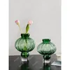 Vases Chinese Style Home Lantern Type Glass Vase Modern Bookcase Guest Dining Table Flower Arrangement Decoration