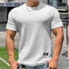 Nouvelle tendance d'été Pullover Round Nou Snake Match Bottom T-shirt Sports Fitness Top Top Men S Sleeve Op Hort Leeve