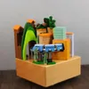Dekorativa figurer Manual Wind-Up Music Box Magic City Träkreativ tågmodelleringstext skapade handgjorda gåvor