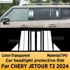 Chery Jetour T2 2024 Gearbox Panel Navigation Screen Automotive Interior Protective Film Anti-ScratchステッカーアクセサリーT240509のその他のインテリアアクセサリ