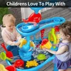 Sand Play Water Fun Childrens Beach Water Table Childrens Beach Toys Outdoor Garden Bunker Set Summer Beach Children Diy Parent Interactive Toysl2405