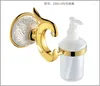 Płynny dozownik mydła luksusowy złoty biały mosiężna łazienka złoty kosz na ręcznik rączkowy pędzel do toalety akcesoria sprzętowa