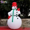 新しい到着5MH巨大なインフレータブル雪だるまインフレーションスタンディング漫画雪玉のキャラクタークリスマスパーティーイベントデコレーションおもちゃスポーツ