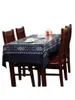 Настольная ткань Wuzhen Blue Printed Tablecloth Tablece Table Все хлопковое телевидение кофейное пыль