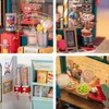 Архитектура/DIY House Rolife Dollhouse Rainbow Candy House DIY Миниатюрный дом для детей девочки Рождество подарки 3D деревянная головоломка смешные творческие игрушки