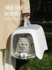Кошачьи перевозчики суммируют пространство портативного питомца большую емкость для перевозки поставки рюкзака с воздушной коробкой клетки