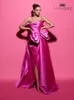Robe de bal rose vif Fuchsia Robes de fête de soirée formelle Deuxième réception Robes de fiançailles d'anniversaire robe de soirée 03
