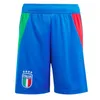 23 24 Bonucci Soccer Shorts 2023 2024 Italys Insigne Italia Verratti Chiellini Chiesa Barella voetbalbroek Fans versie Men Home Away Short Sleeve Icon 125th