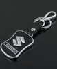 5PCSLOT Fashion Car Logochain pour souzuki Metal Leather Keyring Key Chain Ring Llaveros Chaveiro Key Holder6514505