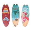 Sign Surfboard Beach Wall Rustic Hanging Welcome Wood VacationNecessities Plack Door Front Signs Porch Summer Hanger Decor 240509