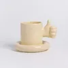 Cups Saucers Luxury Cup and Saucer Set Bone China Coffee Mug Nordic Original TEA SETS ESPRESSO Eesthetic Table Seary