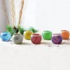 Candle Holders Round Party Crytals Colorful Glass Modern Nordic Candles Wedding Centerpiece Kaarsenhouder Home Decoration 50ZT