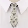 Porta della moda per la moda Crystal crystal crystal tindy generale party coreano cerimonia nuziale cerimonia metallo corto cravatta di lusso accessori per uomini