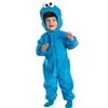 Sesame Boys Deluxe Cookie Plush Jumpsuit Street Cookie Toddler Halloween Costume Child 240513