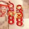 Dekorativa figurer Dörrhandtag hänge 2024 Dragon Decoration Chinese Year Fu Character Hanging Scene Layout Supplies