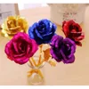 Day Flowers Wreaths Gift Christmas Decorative Gold Foil Plated Rose Creative Gifts Lasts Forever For Valentine 'S Girl Gifts Cn23 s s