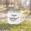 Mugs Team Bride French Print Mug Bachelorette Party Drink Wine Juice Cup Bridesmaid kaffekoppar Brudbröllopsduschgåvor