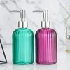 Liquid Soap Dispenser Glass Shampoo Hand Bottle With Stainless Steel Pump Wall Shower For Bathroom Kitchen Accessories