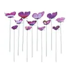 Fleurs décoratives Art Outdoor Flower Bed Planter 12pcs Stakes Pot Yard Decor Garden Home Roses