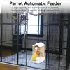 Autres fournitures d'oiseau mangeur automatique pour la cage sans désordre Conteneur de nourriture pour animaux de compagnie Cockatiel Parrot Distes Birdfeeder