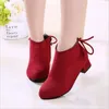 Boots Girls High Heels 2024 Infantil Fashion Brand Dress Shoes Black Red Princess Kids Wedding UE Taille 27-37
