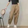 Pantalon féminin Femmes KaKi Élégantes POCHETS SPRING LONGUEUR SOLIDE LONGUEUR UNISE STREEX STREETHER