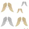 Pins Broschen Stifte Broschen Retro Engel Wings Herren Abzeichen Broschen Stecknadel Schlange Medaille Frauen Hemdkragen Kleidung Accessoires Drop de dhkyc