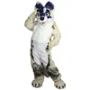 2024 Performance Furry Husky Dog Fox Mascot Costumes Cartoon Carnival Hallowen Performance Unisex Fancy Games Outfit Outdoor Advertising Outfit Suit