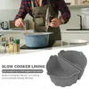 Outils de cuisson en silicone à la mijoteuse Divener Douleur de fuite réutilisable ragoût de pot panier accessoires de cuisine de nettoyage facile résistant à la chaleur