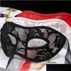 Party Masks Black Red White Women Y Lace Eye Mask för Masquerade Halloween Venetian New Q0806 Drop Delivery Home Garden Festive Suppli Otrsg